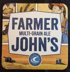 Collectible FIVE (5) NEW Farmer John's Multi Grain Ale Coasters Man Cave Beer - Picture 1 of 4