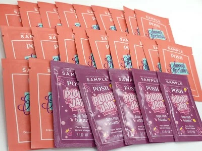 x25 Perfectly Posh Face Body Serum Samples 5 Plump Jam 20 Smooth Operator  - Image 1 of 4