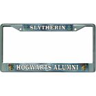 slytherin hogwarts alumni harry potter logo chrome license plate frame usa made
