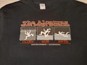 Alcatraz Great Escape Triathlon California Souvenir Humor T-shirt Size L - Picture 1 of 8