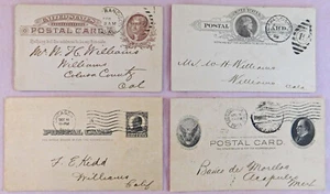 Four U.S. Postal Cards Printed by U.S. Postal Authority 1886 - 1911 - Picture 1 of 4