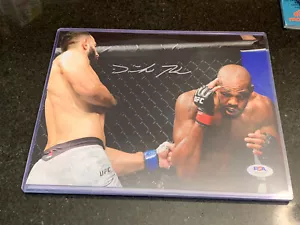 Dominick Reyes UFC Autographed Signed 8x10 Photo Jon Jones PSA/DNA - Picture 1 of 2