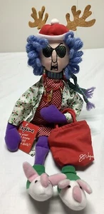 Maxine Plush Doll Hallmark Stressed in Holiday Style plush Doll 14" Christmas  - Picture 1 of 6