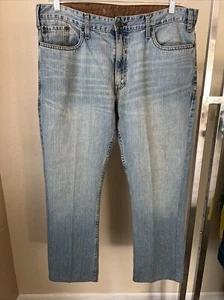 Signature by Levi Strauss & Co Men Low Boot Cut Jeans Size 36 x 30 Relaxed Fit - Picture 1 of 10