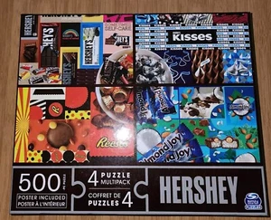 HERSHEY'S 3 Puzzle Barrette Caramelle Mandorle Gioia Baci Pezzi Confezione Multipla da 500 Pezzi - Foto 1 di 4