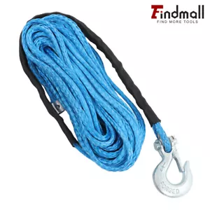 Marine Hand Winch Rope 7mm X 15m Dyneema Sk75 Boat Car Tow Recovery Blue - Picture 1 of 9