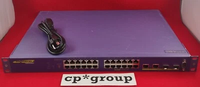 Extreme Network X250E-24T 24-Port 10/100 FE & 2-Port DP(RJ-45/SFP)Managed Switch - Image 1 of 4