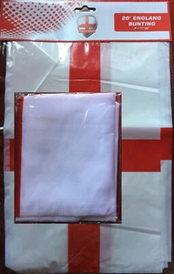 England 5ft x 3ft Fabric Flag & 20ft Plastic England Bunting / 8 Flags 12" x 8" - Picture 1 of 5
