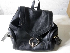 Zara Basic Faux Leather Loop Closure Backpack - Picture 1 of 12