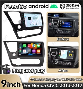 7 inch Tesla Style Car Radio Stereo Touch Screen Display Upgrade For Honda CIVIC - Bild 1 von 17