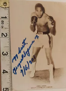 ISMAEL LAGUNA HAND SIGNED PHOTO CARD & COA - Picture 1 of 3