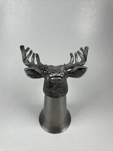 Jägermeister Bock Hirsch Hirsch Elchkopf Schnapsglas Schütze Zinn Barware 4" - Bild 1 von 9