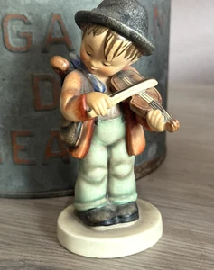 Vintage M.I. Hummel Little Fidder Figurine 5.25" TMK #4 Western Germany - Picture 1 of 11