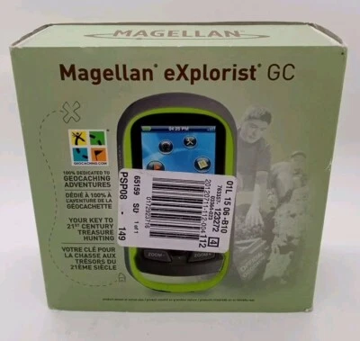 Magellan eXplorist GC Handheld Waterproof GPS Geocaching Device w/User Guides - Image 1 of 4
