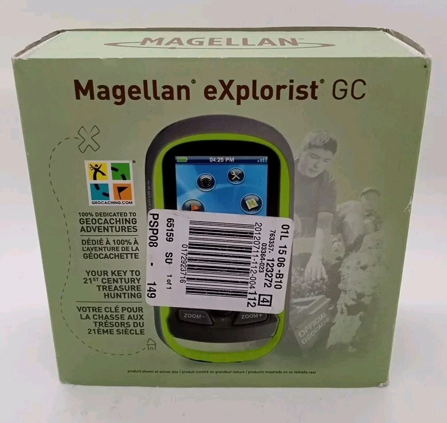 Magellan eXplorist GC Handheld Waterproof GPS Geocaching Device w/User Guides - Image 1 of 4