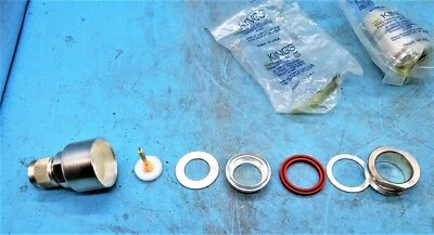 1 NOS  Kings  KN-259  Plug, Conventional  Silver, Military PN M39012/01-0104  - Image 1 of 4