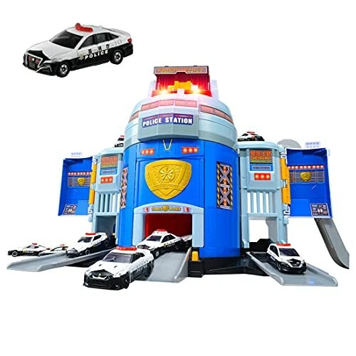 TAKARA TOMY Tomica Transformation! DX Police Station with Police Car x 1 - Image 1 of 4