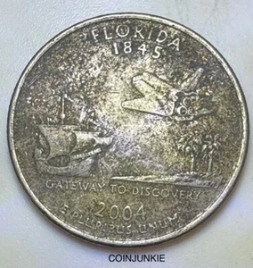 2004 Florida State Quarter-ERROR-MISSING CLAD LAYER ON REVERSE! ๐ฅ - Picture 1 of 2