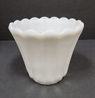 Vintage Ccc Continental Can Co. Milk Glass Vase