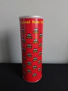 Vintage Red Pringles Light Potato Chips Can Empty w/ Top Lid 1970's - Picture 1 of 9