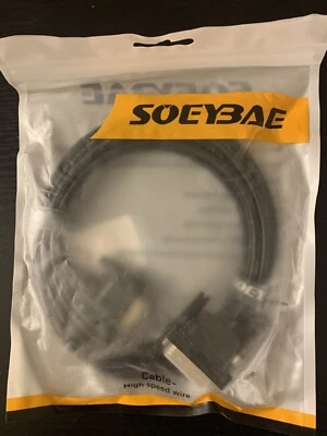 SOEY3A  VGA to VGA Cable Male to Male 15 Pin SVGA Computer Monitor Cord Wire NEW - Image 1 of 2