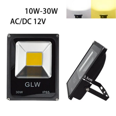 LED Flutlicht Wasserdicht 10W/30W AC/DC 12V Pfad Lampe Kaltweiß/Warmweiß Außen - Bild 1 von 4