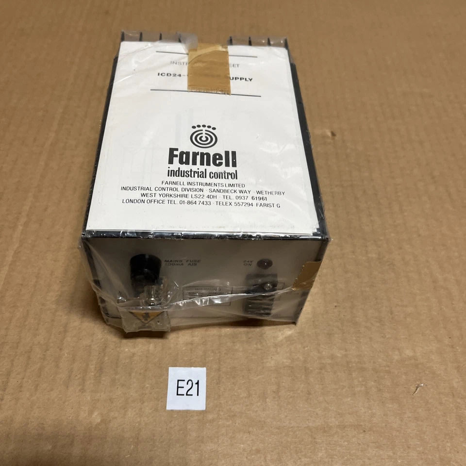 Nueva Fuente de Alimentación Industrial Farnell Modelo ICD24/1 Garantía 🇺🇸 Foto 1 de 4