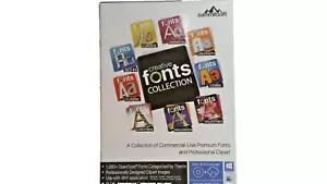 Summitsoft Creative Fonts Collection PC Windows/Mac Disc +Download G7 - Picture 1 of 5
