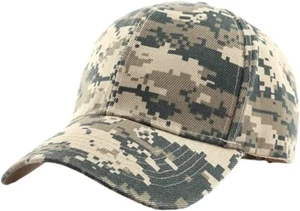 Bright Desert Brown Tactical Camo Baseball Cap,Army Military Hunting Mens - Picture 1 of 2