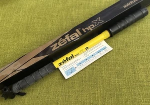 NOS Size 2 ZEFAL HPX Schrader Pump YELLOW 19” to 20.5” Frame Fit FRANCE w/PRESTA - Picture 1 of 5