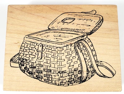 Резиновый штамп 1994 Stampa Rosa Open корзина для пикника крепление на дерево - Изображение 1 из 4