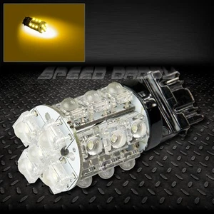 3156 LED AMBER 5050 BRAKE STOP AUTO 12V TAIL LIGHT BULB w/20 X 5MM SUPER FLUX - Picture 1 of 1