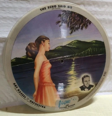 Vogue Picture Disc~#R785~The Echo Said No & My Adobe Hacienda~Art Kassel - Image 1 of 4