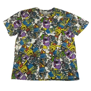 Vurt Skateboarding All Over Print T-Shirt Large Mexico 50/50 Blend - Picture 1 of 15