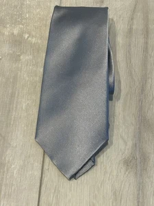 Lauren Ralph Lauren Krawatte Herren Silber Grau Einfarbig Seide Handarbeit Klassisch Krawatte - Bild 1 von 7