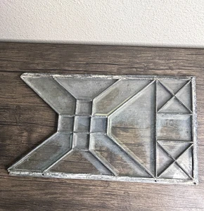 Vintage bleihaltige klare abgeschrägte Glasfensterscheibe zum Reparieren 19x11 4266 - Bild 1 von 11