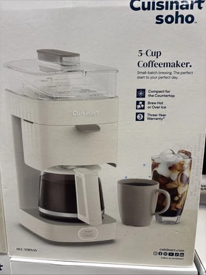 Cuisinart Soho 5 Cup Coffeemaker Hot or Iced Over Ice Brewing Truffle Dcc-5TR SC - Image 1 of 4