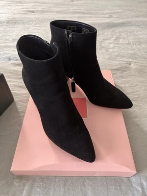 Botas al tobillo Kate Spade New York para mujer gitanas negras de gamuza 7,5 Foto 1 de 4