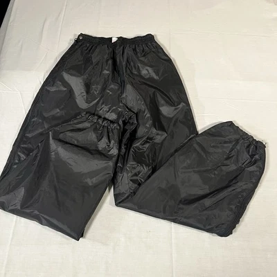 Pantalones deportivos K-Way vintage de nailon 7 Canadá negros cremallera completa pierna forrados pequeños Foto 1 de 4