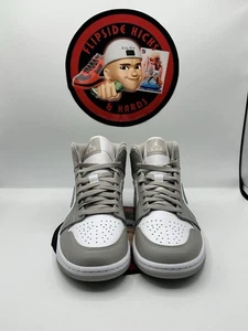 Nike Air Jordan 1 Mid, Linen,  Men’s Size 8.5 - Picture 1 of 6