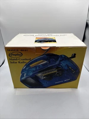 SHARPER IMAGE Hand-Cranked Solar Radio A.M/F.M - Image 1 of 4