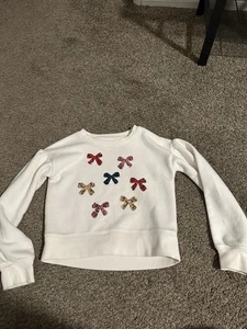Jumping Bean Size 6 Bow Pull Over Sweatshirt - Picture 1 of 4