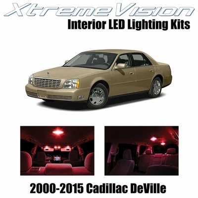 XtremeVision Interior LED for Cadilac DeVille 2000-2005 (10 PCS) Red - Image 1 of 4