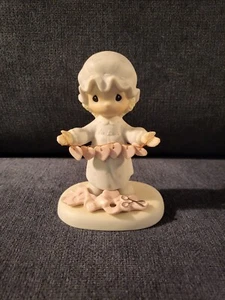 1983 Enesco Precious Moments You Have Touched So Many Hearts E-2821 (cross mark) - Picture 1 of 10