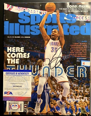 kevin durant signed autographed magazine psa authenticated coa warriors nets  - Image 1 of 2