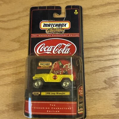 MATCHBOX Coca-Cola Collectibles: 1998 Jeep Wrangler w/Stackable Display - Image 1 of 2