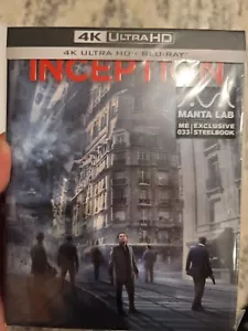 INCEPTION Manta Lab Steelbook 4K UHD Blu-ray FULL SLIP Embossed NOLAN NEW - Picture 1 of 5