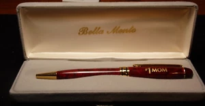 Sammlerstück Vintage Palisander Tintenschreiber von Bella Mento - "#1 Mom" - Bild 1 von 5