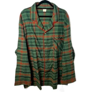 Hearth & Hand Men’s Big & Tall 5XLT Red & Green Plaid Holiday Pajama 2PC Set NEW - Picture 1 of 5