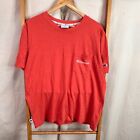 Champion Shirt Mens Medium Red Pocket Tee Sportswear Short Sleeve